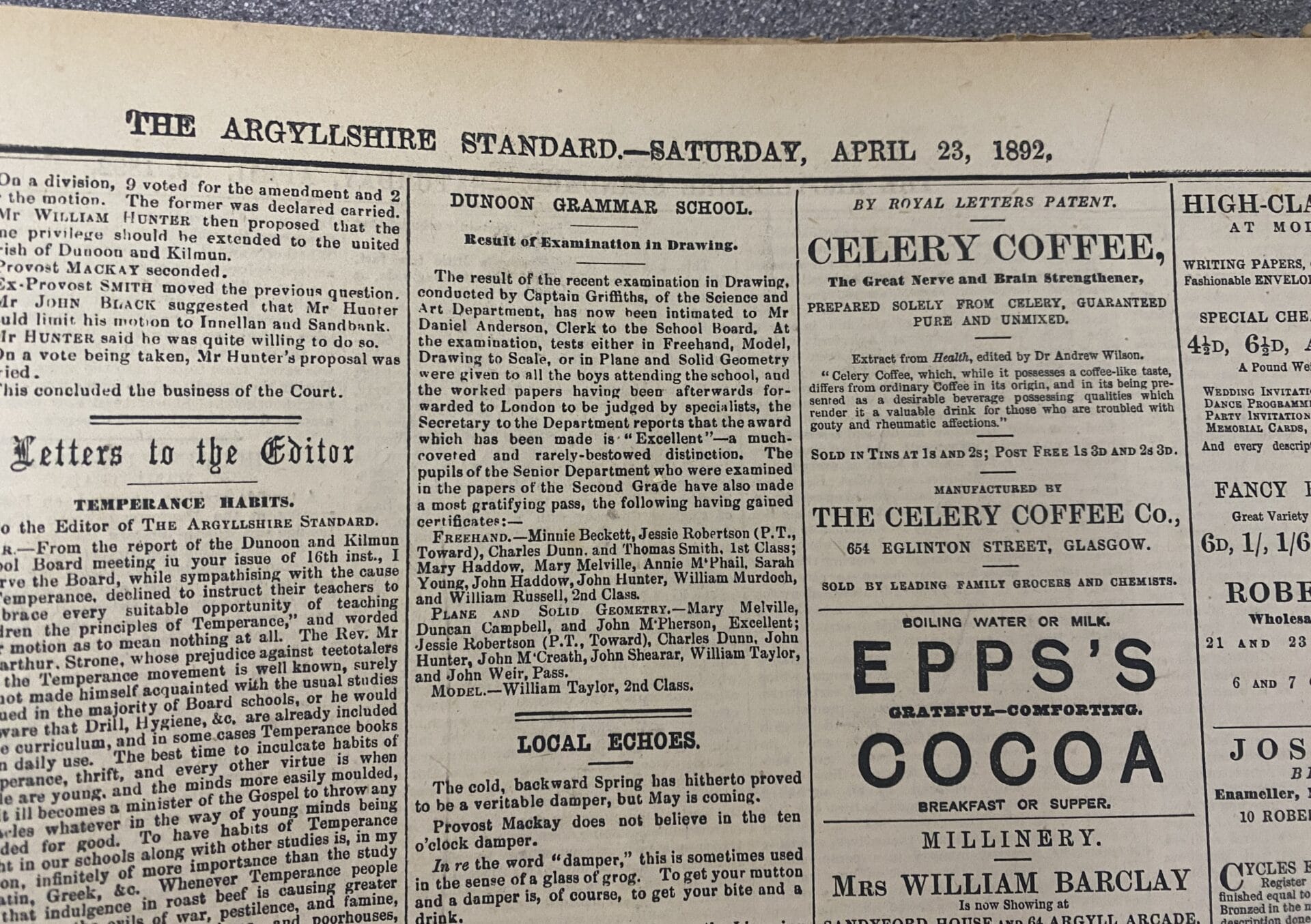 Celery Coffee 23 April